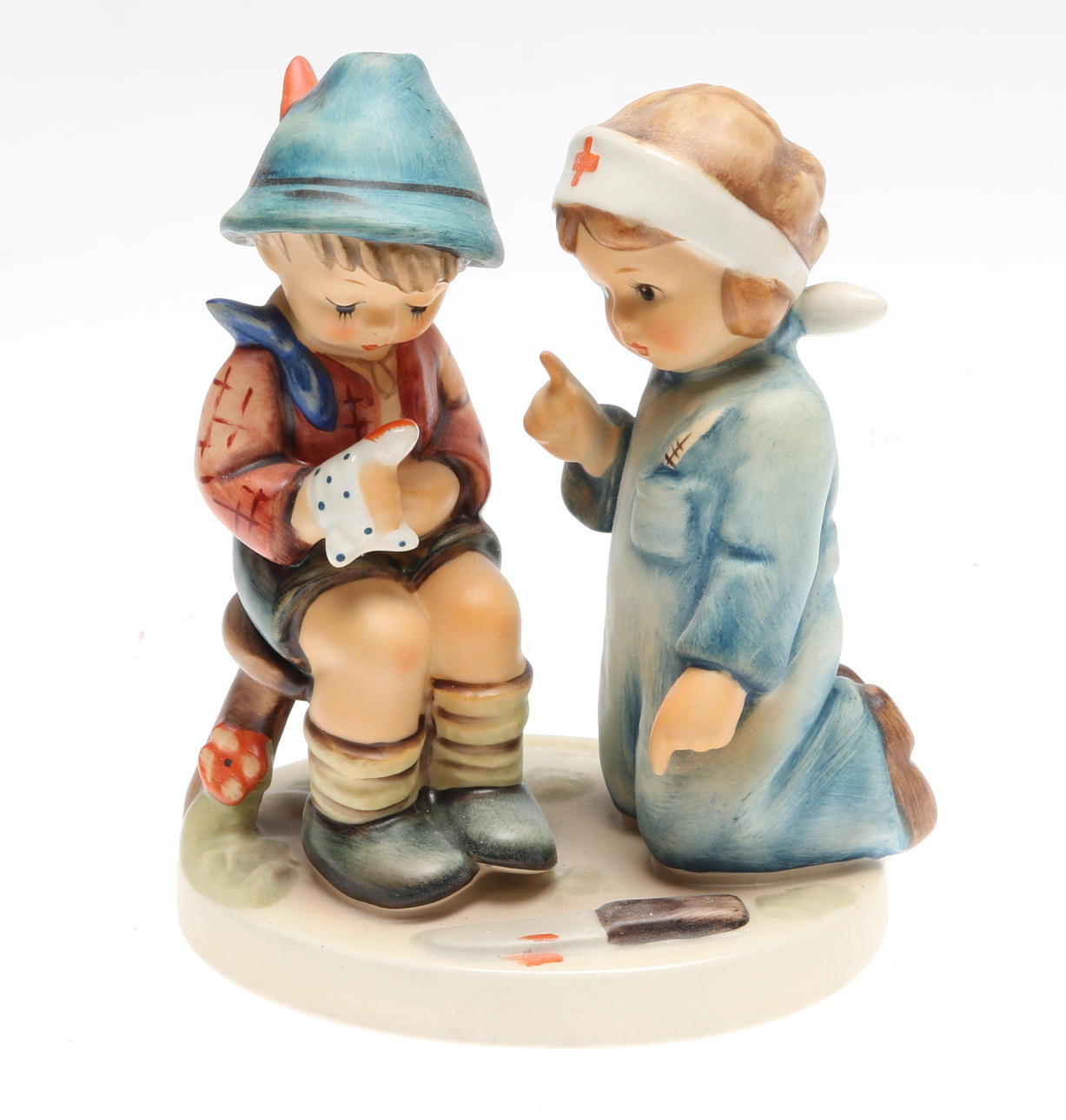 FIGURIN, porslin, "Little nurse", Goebel, Tyskland, 1900-tal.