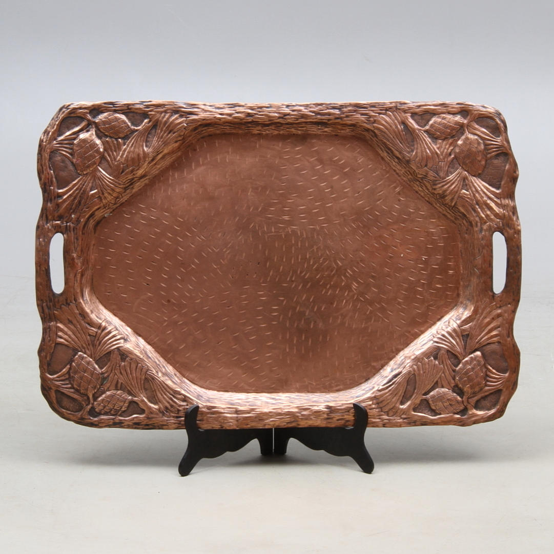 BRICKA, koppar, jugend, tidigt 1900-tal.