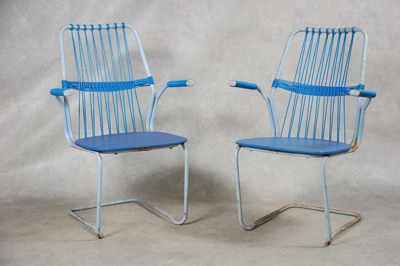 TRÄDGÅRDSSTOLAR, 1 par, 1950-tal.