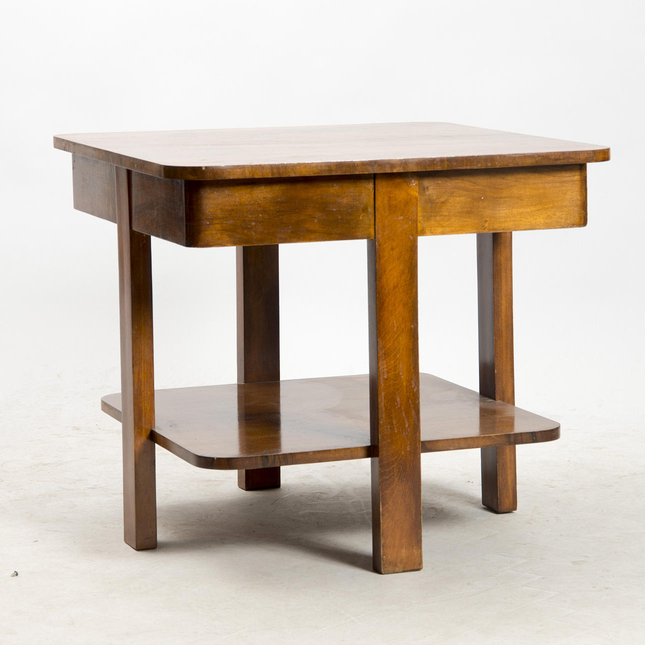 BORD MED HYLLA, mahogny, jugend.