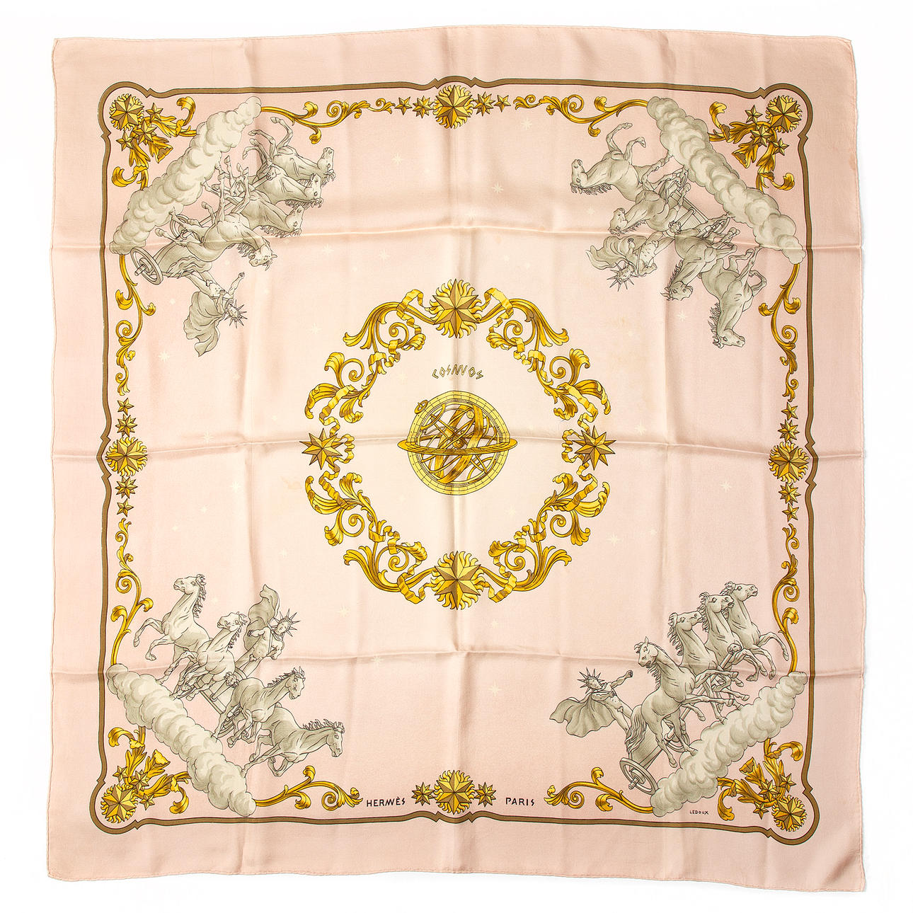 HERMES. Huivi, ”Cosmos”, silkki.