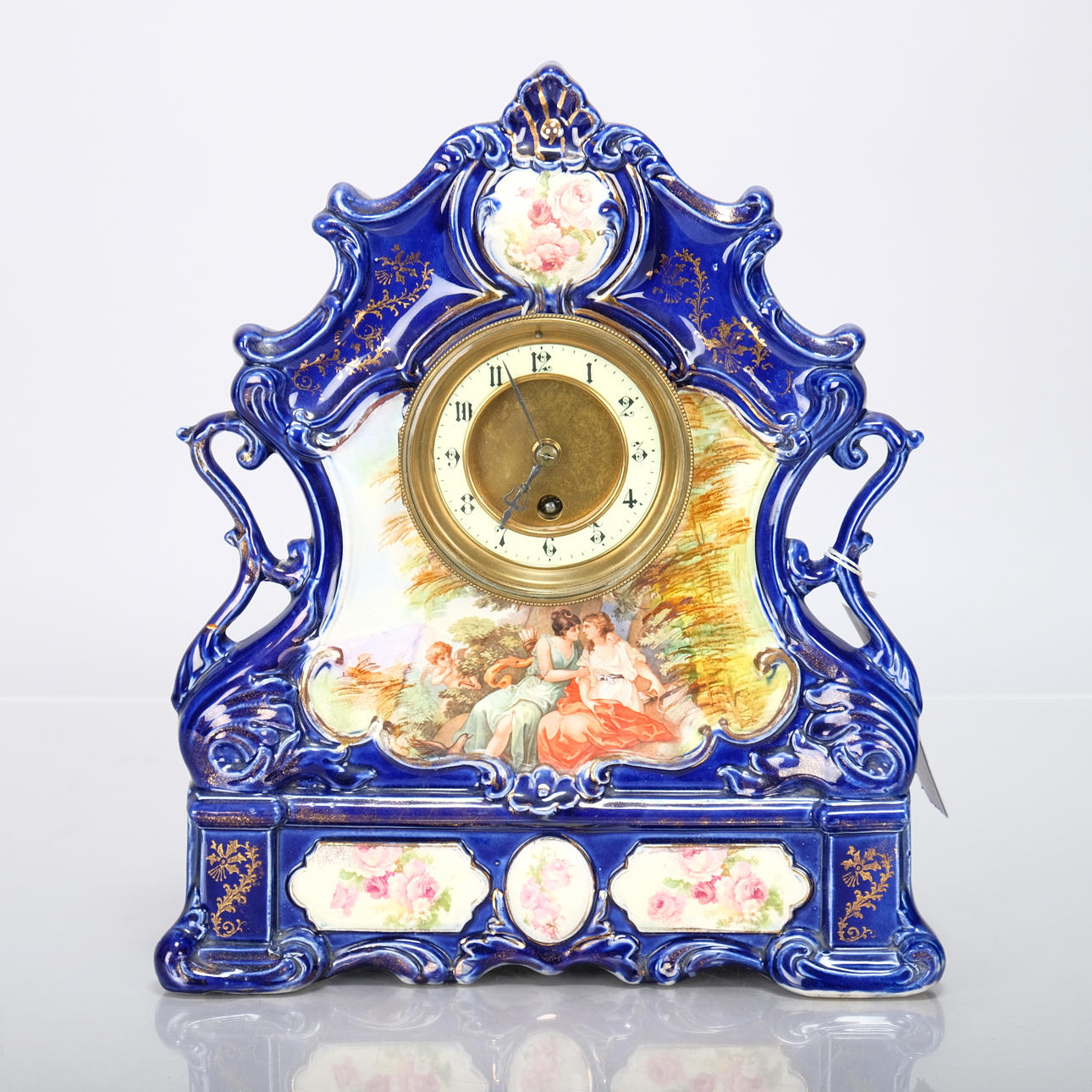 TABLE PENDYL, porcelain, Rococo style, changed 1800/1900.