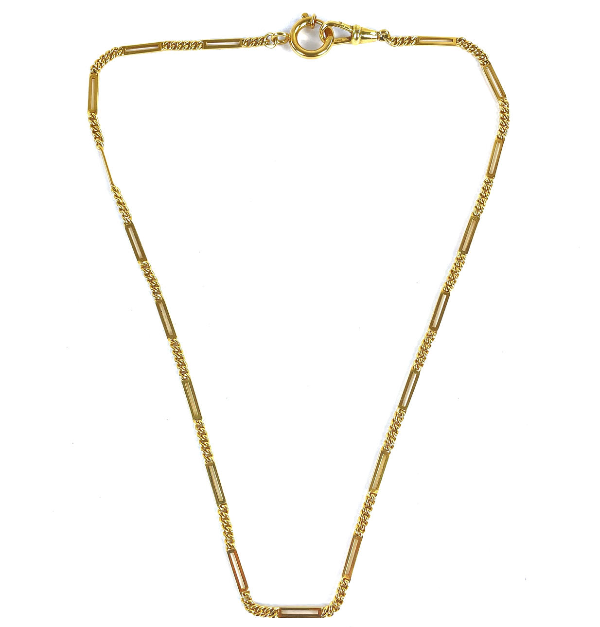 POCKET WATCH CHAIN, 18K gold.