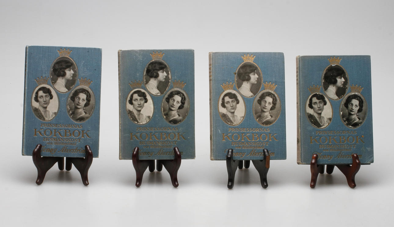 BÖCKER, 4 st, "Prinsessornas kokbok", Jenny Åkerström, 1930-tal.