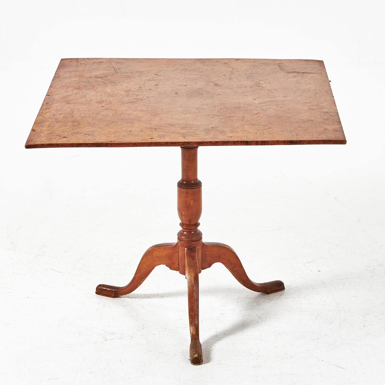 A folding table, early 19th century, Mälardalen, sheet veneered in ...