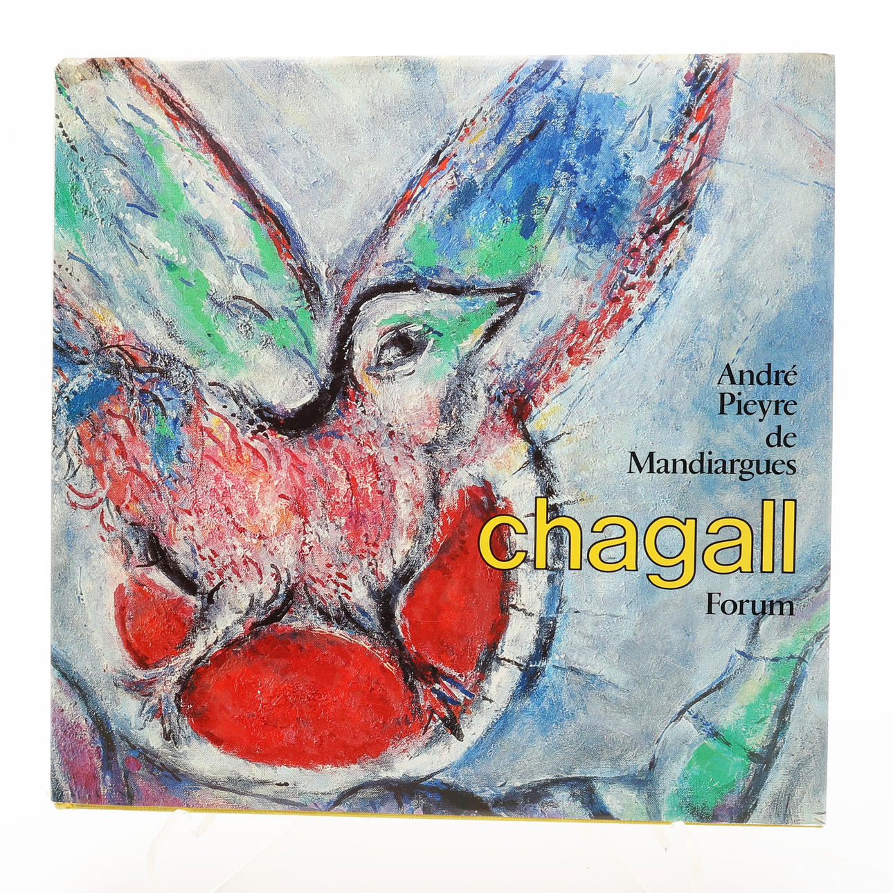 MODERNISM. ANDRE PIEYRE DE MANDIARGUES CHAGALL WITH DOUBLE-SIDED LITHOGRAPHY. NUMBERED COPY.
