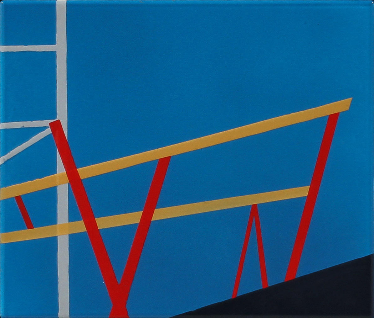 HALDIS KARLSSON. Enamel panel, composition.