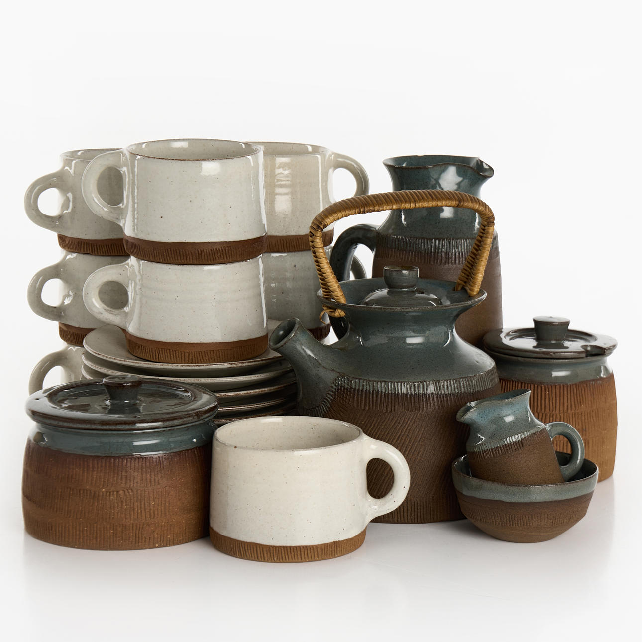 SIGNE PERSSON-MELIN. Tea set, 24 pieces, own studio, stamped