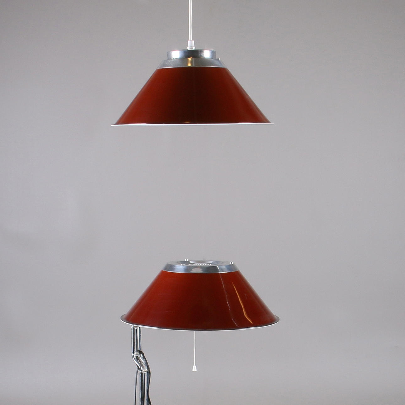 TAKLAMPA, samt golvlampa, "Mars", Per Sundstedt , Ateljé Lyktan, 1970-tal.