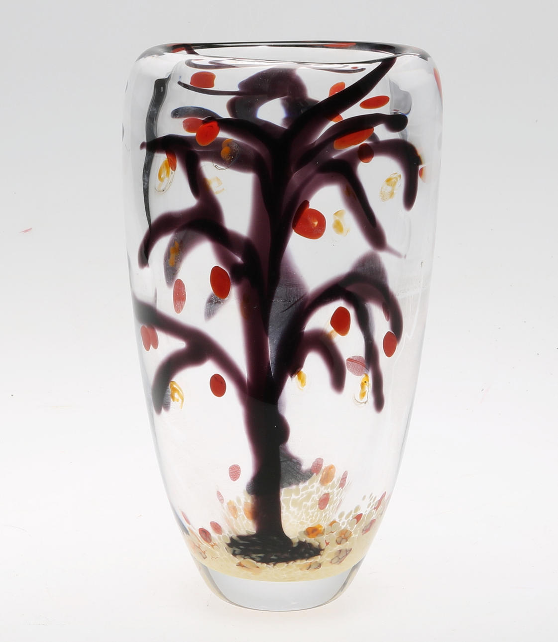 KONSTGLAS, graalvas, Wilke Adolfsson, signerad.