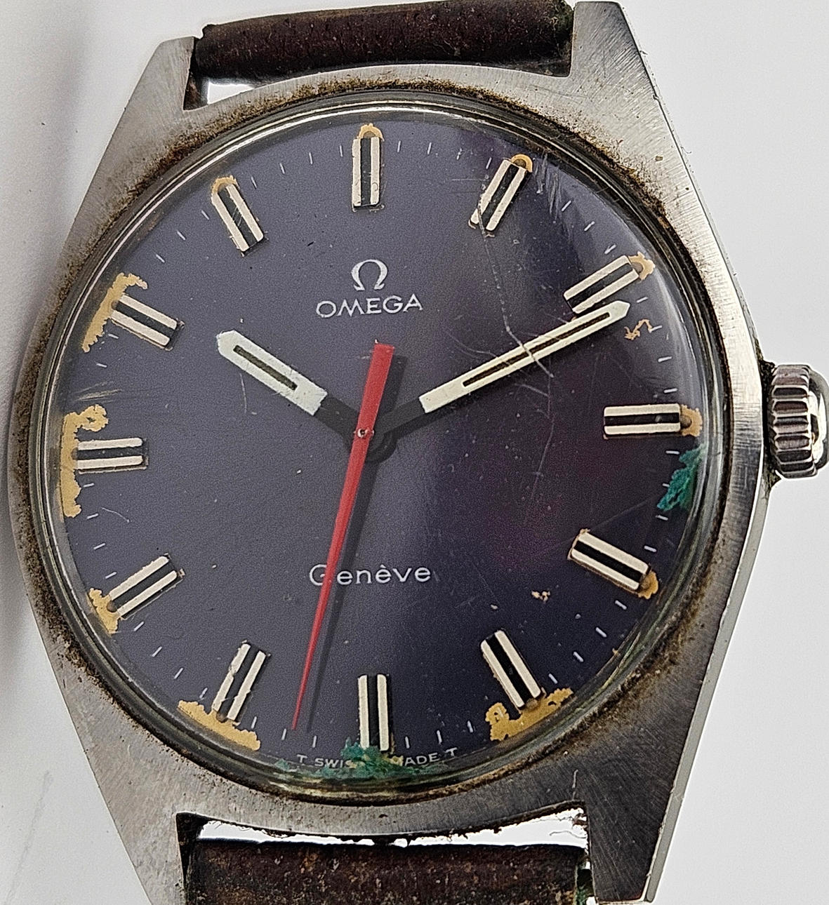 OMEGA. Wristwatch, steel, Geneva.