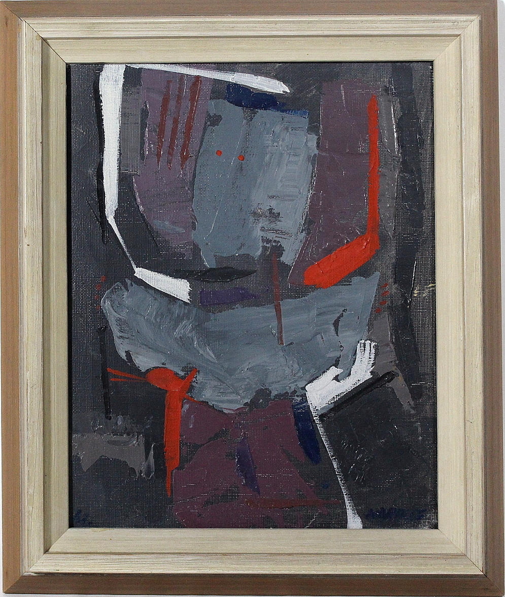 JOSÉ MORALES. olja på duk, signerad.