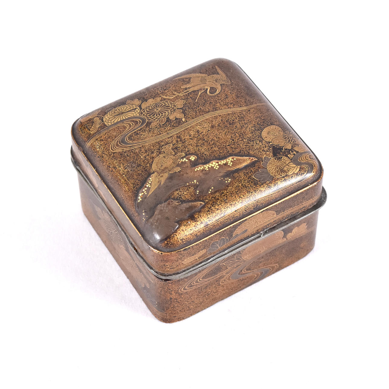 LOCKBOX, paintwork, Japan, Meiji. Asiatica - Wood - Auctionet