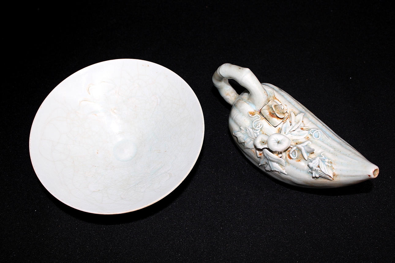 SKÅL och KANNA, porslin, Chingpai typ, Kina.