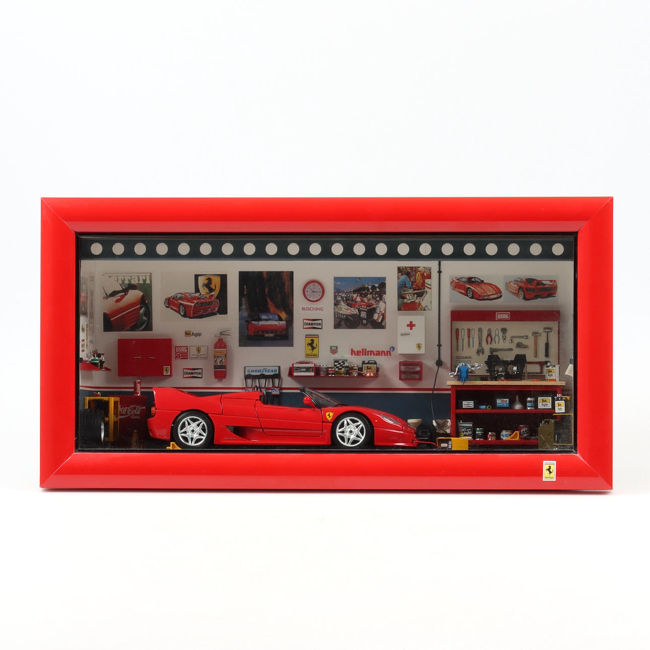 自動車 Ferrets Mini Model Ferrari(F1-BOX99) DIORAMA, Ferrari F50, Ferret's Mini Model, 1:18 scale. Toys