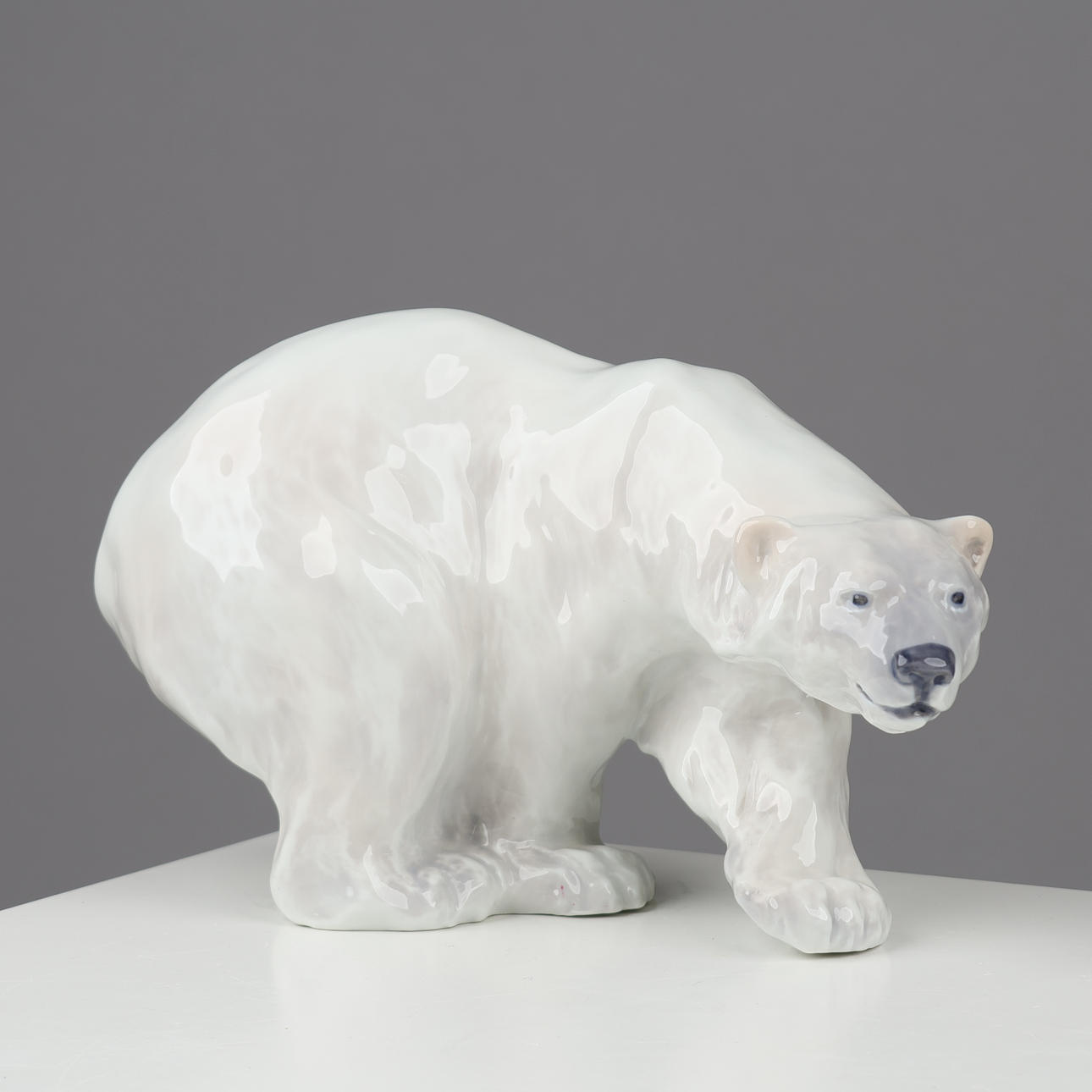 KNUD KYHN. Porcelain polar bear, model 1137, Royal Copenhagen