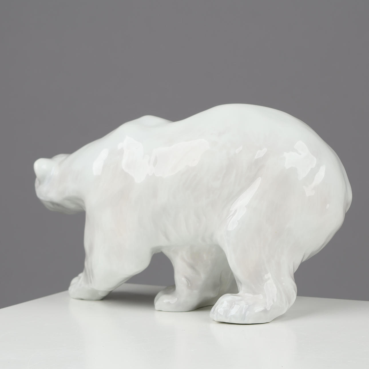 KNUD KYHN. Porcelain polar bear, model 1137, Royal Copenhagen