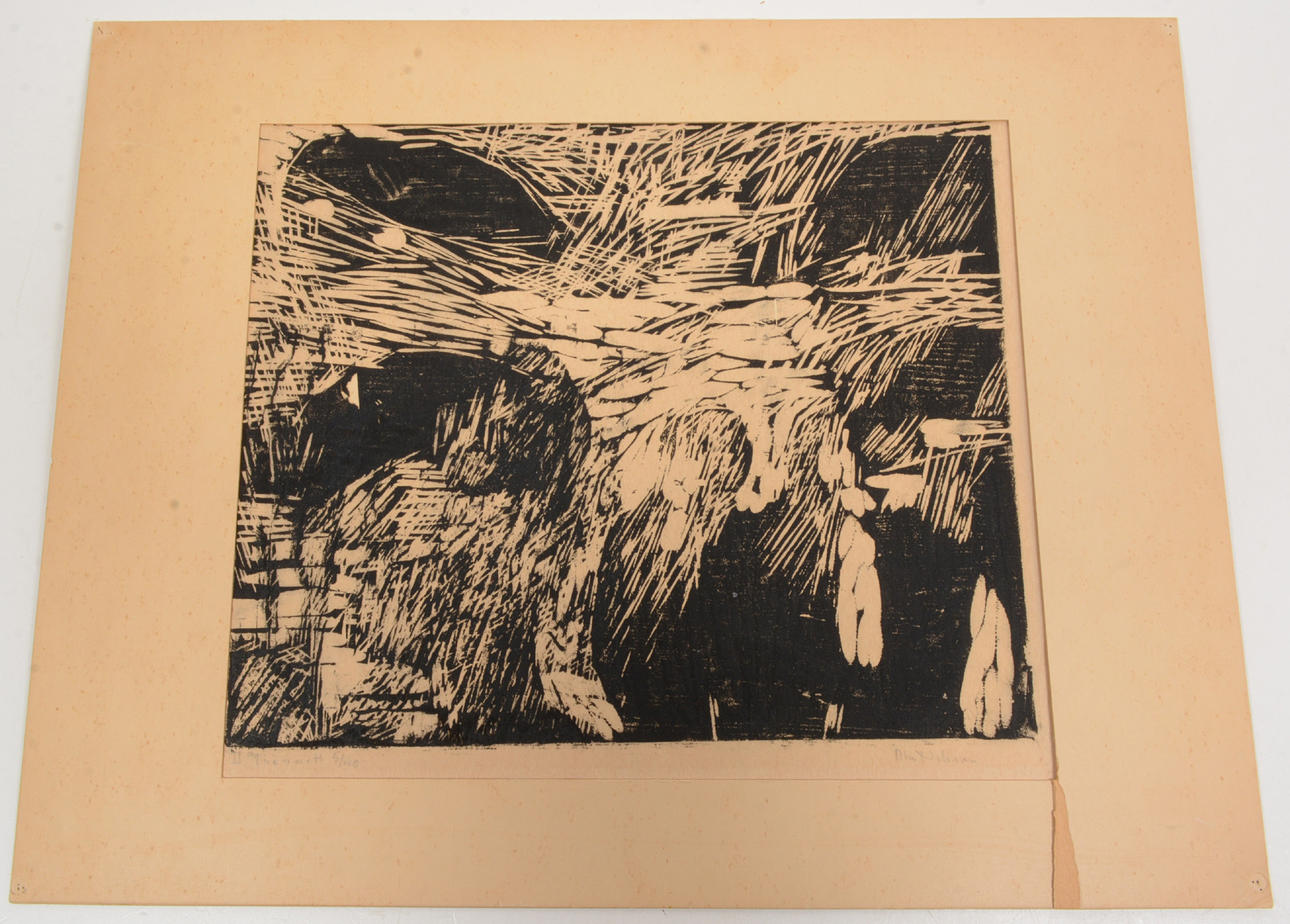 ÅKE NILSSON. Landskap. Litografi.