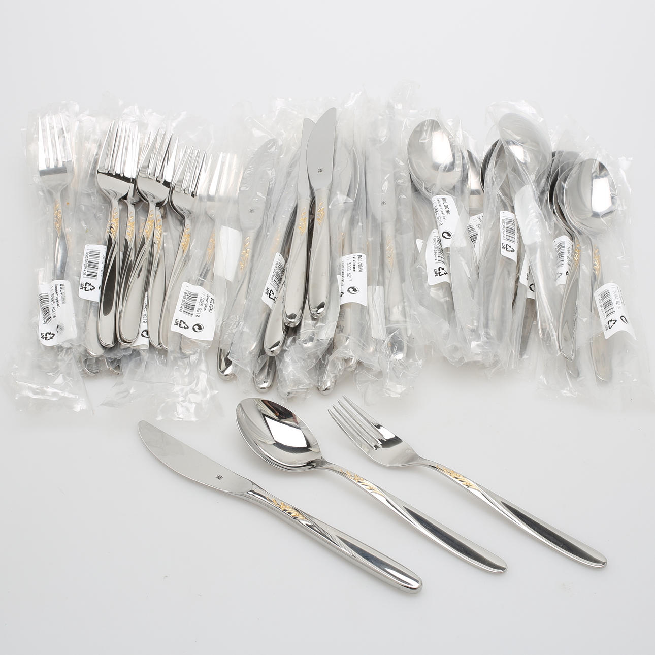 BESTICKSERVIS, 55 delar, rostfritt stål, "Bologna", WMF, Tyskland.