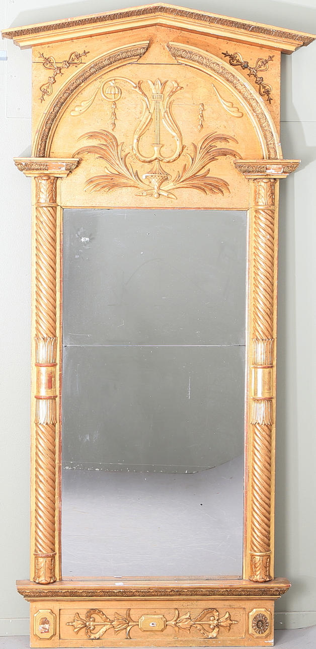 SPEGEL samt KONSOLBORD, empire, 1800-tal.