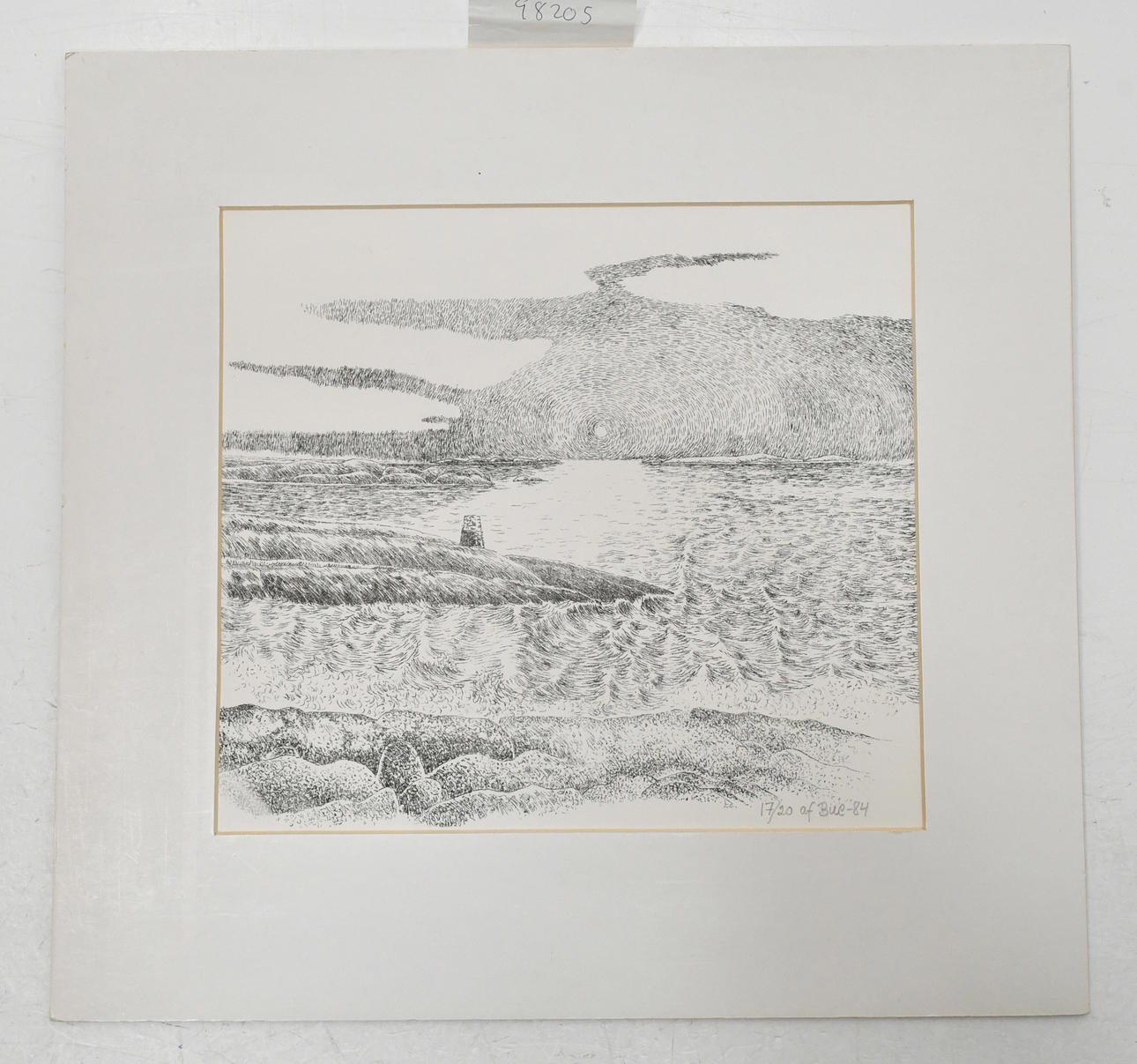 AF BUE. Sunset. lithograph.