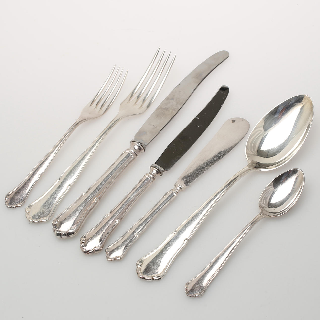 BESTICK, 76 delar, "Saga", nysilver.