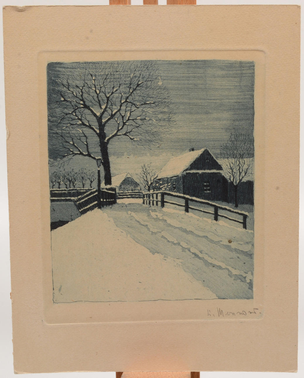 OIDENTIFIERAD KONSTNÄR. Winter Road.