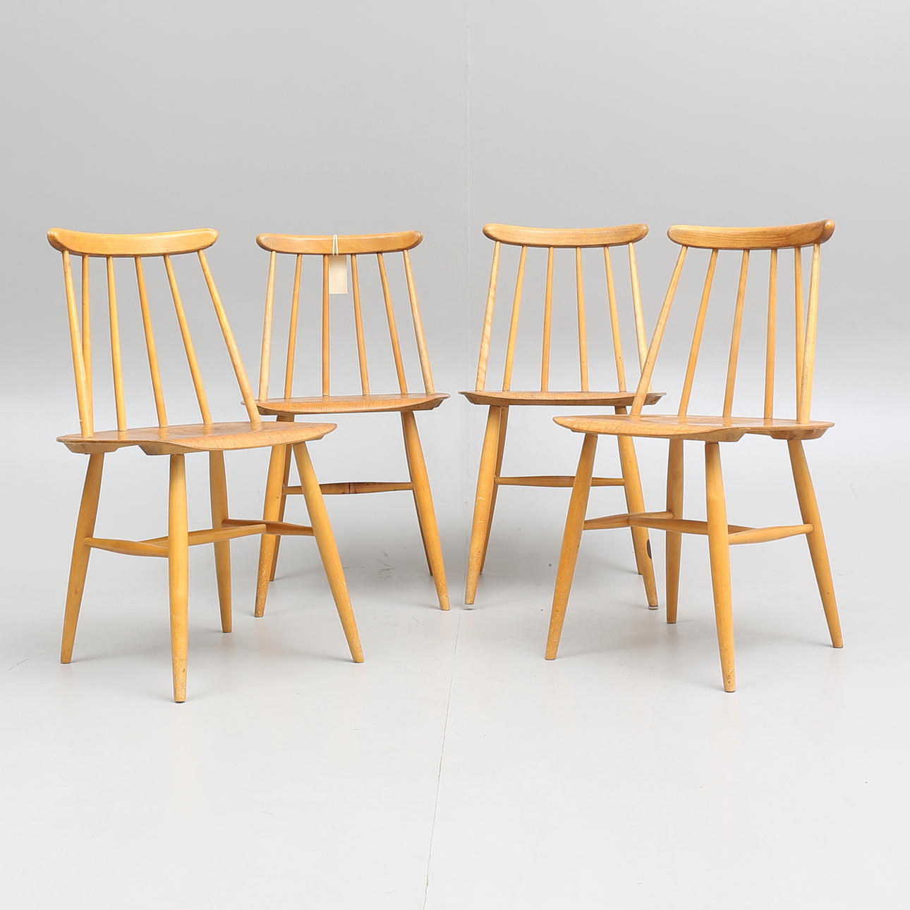 STOLAR, 4 st, "Fanett", Ilmari Tapiovaara, Edsbyverken, 1950-tal.