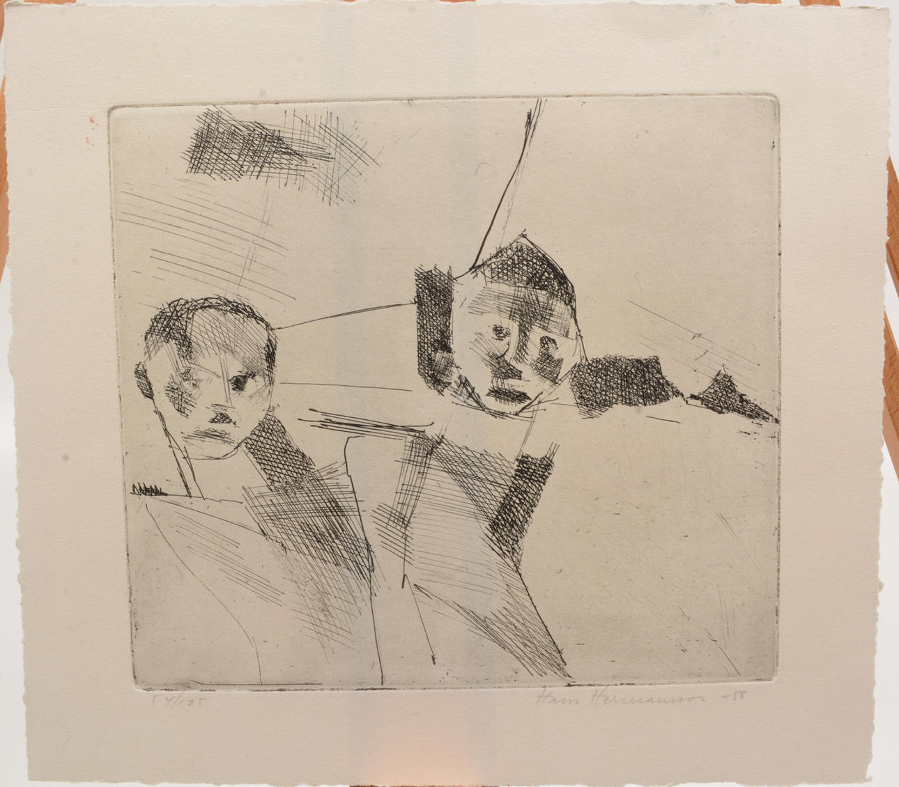 HANS HERMANSSON. Par. Litografi.