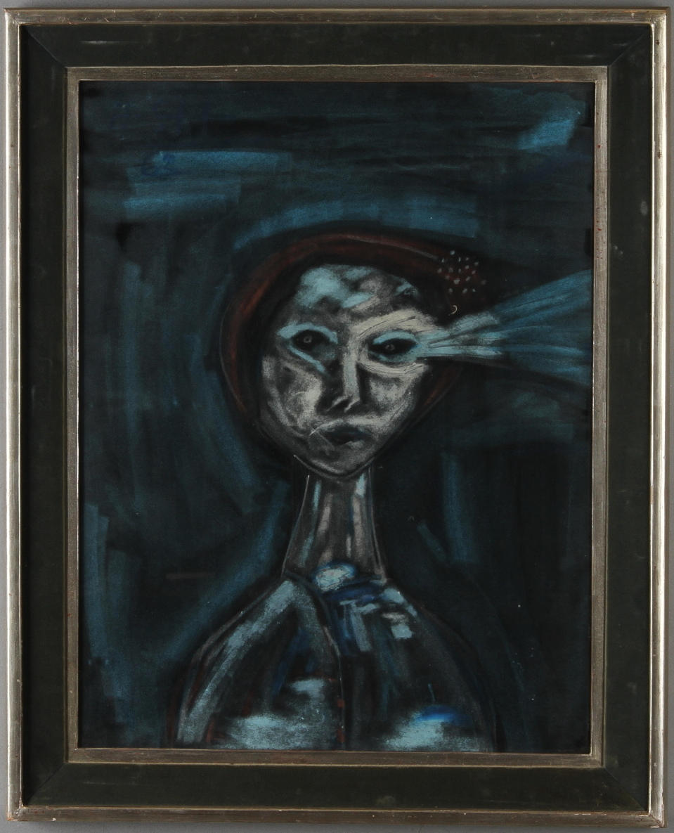 HENRI SERT. Porträtt, pastell, signerad samt daterad 62.