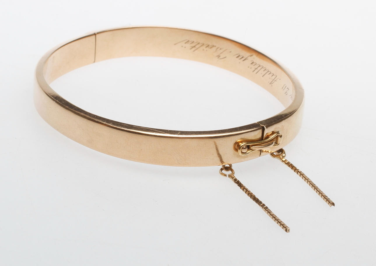 STEL ARMRING, 14k guld, vikt ca 12,7 GR.