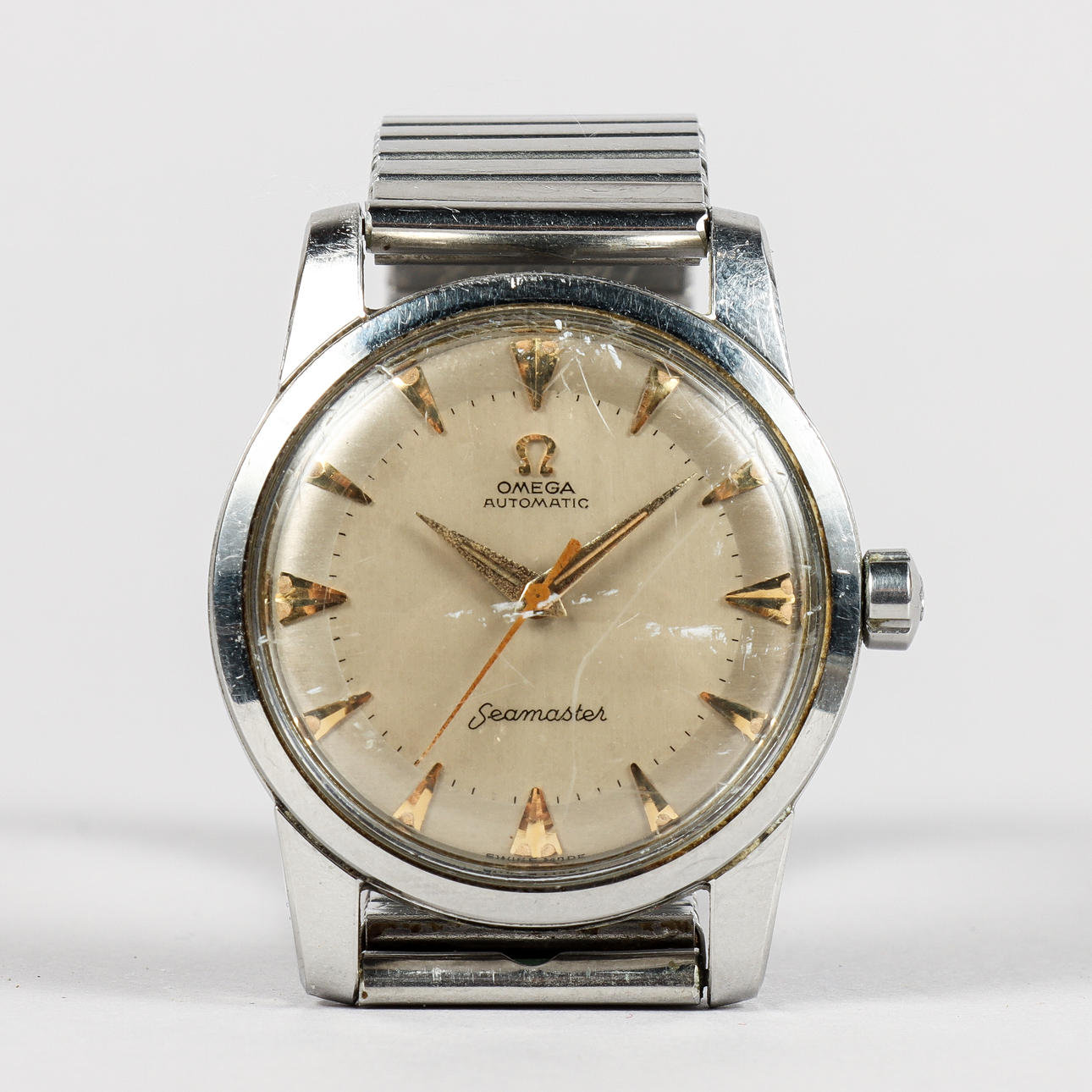 OMEGA Seamaster Automatic, steel, 1950s.