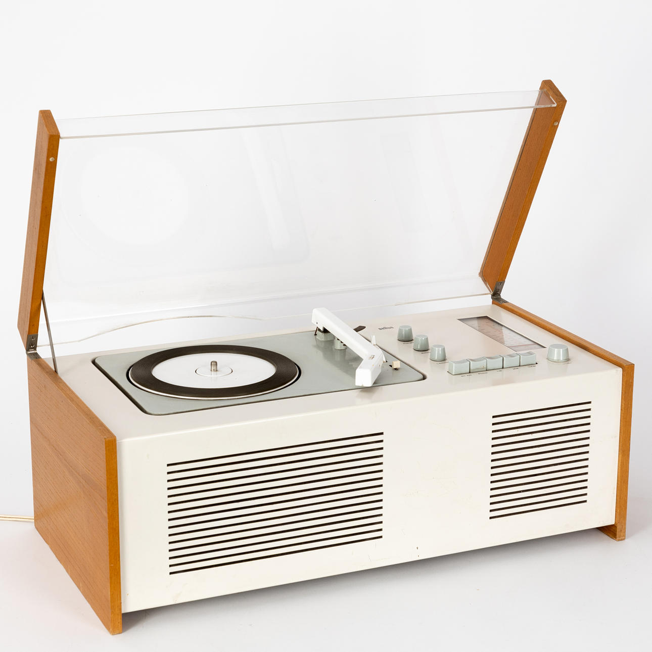 DIETER RAMS & HANS GUGELOT. brown. Radio record player 'SK 61 ...