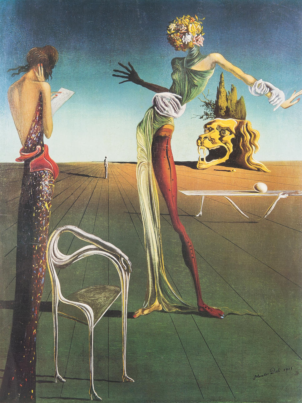 UTSTÄLLNINGSAFFISCH, Salvador Dali, Zurich Kunsthaus.