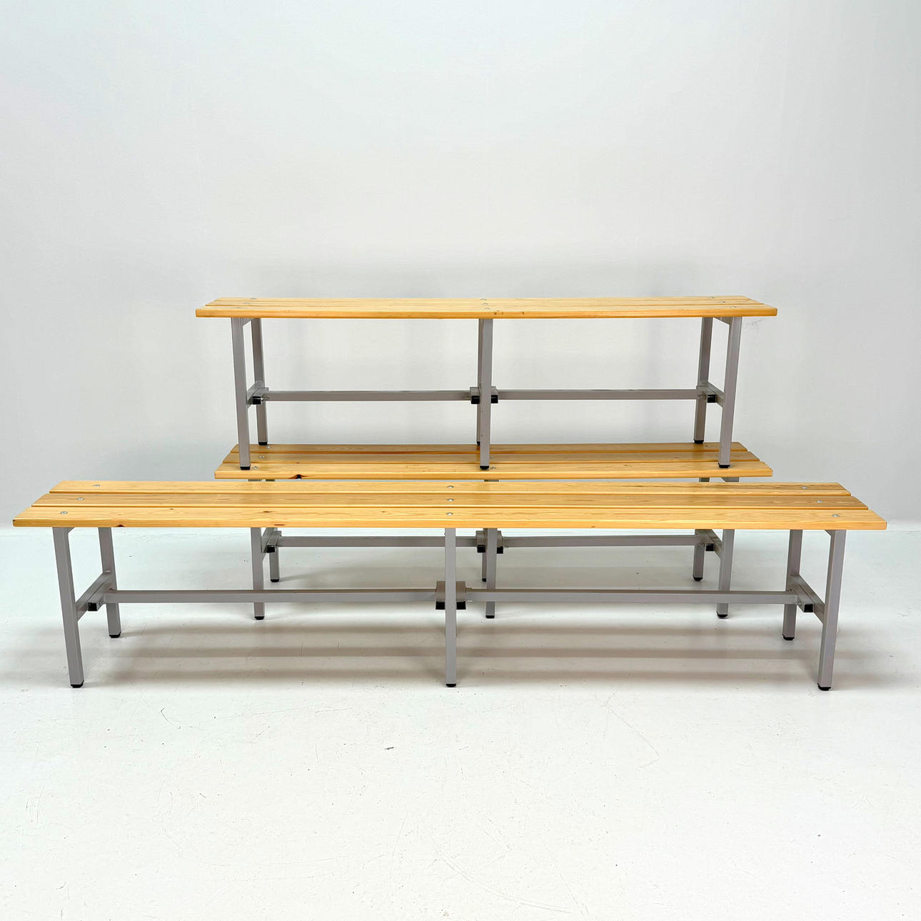 Dressing bench 3 pcs, metal, wood.
