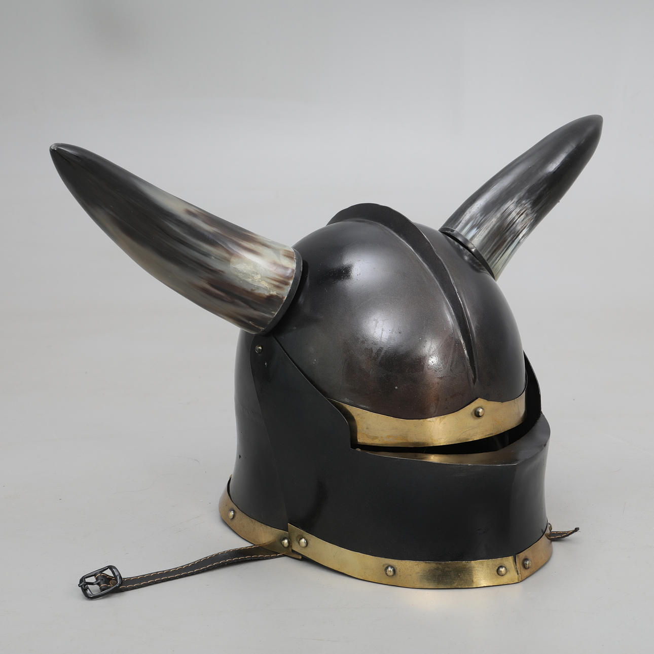 HELMET Gothic style with horns, replica.
