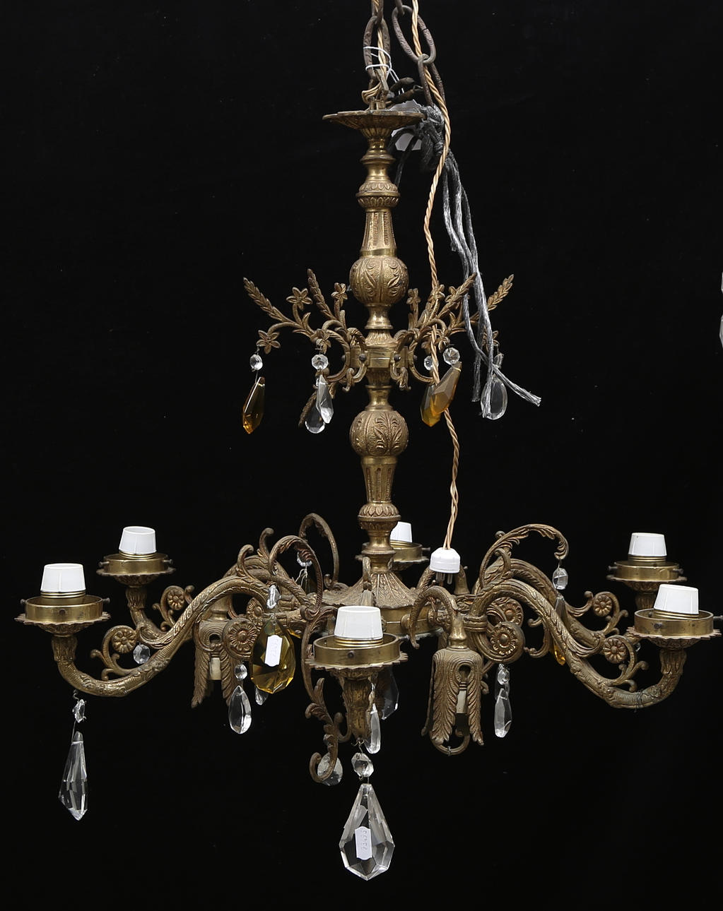 TAKKRONA, oscariansk, 1800/1900-tal. höjd ca. 60 cm.