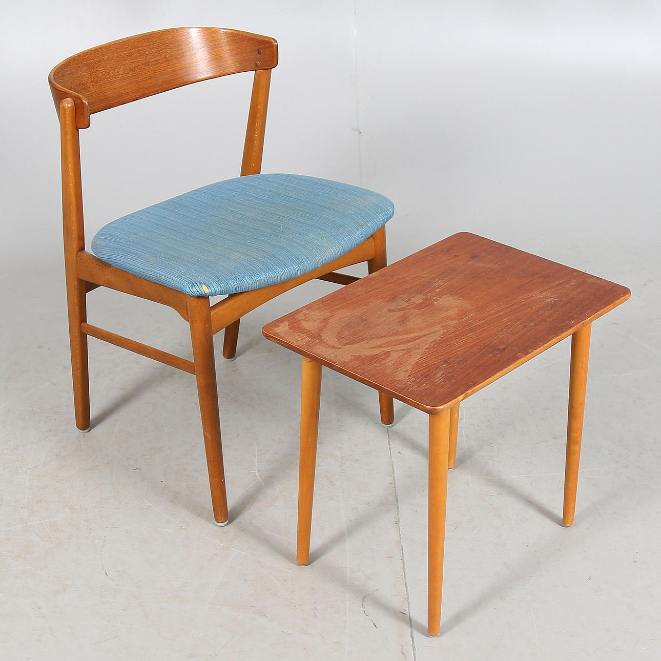 STOL och BORD, teak. 1950-tal.