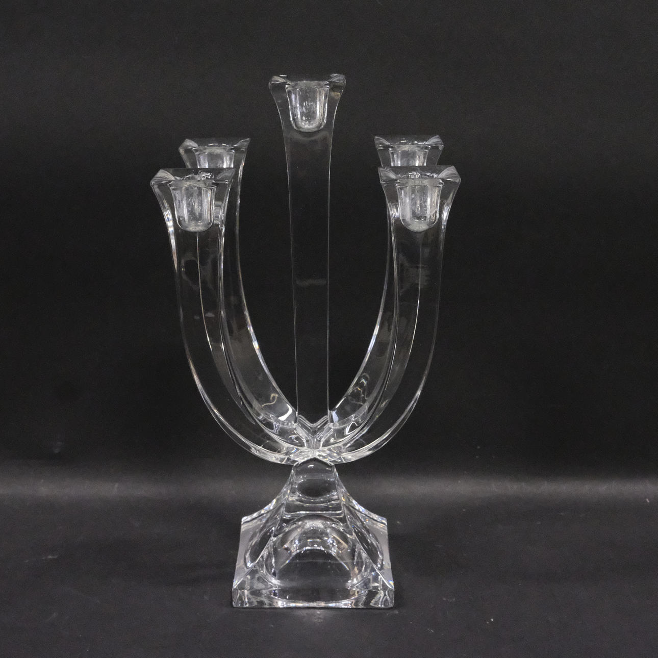CANDELABRO DE CRISTAL, NACHTMANN.