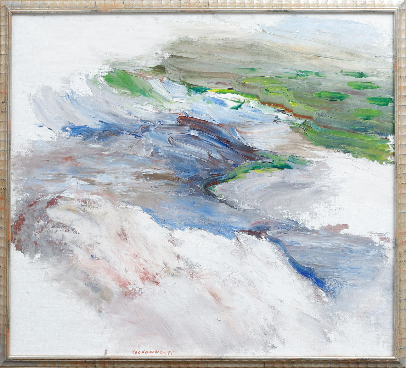 JOHNY COLEBRING. Composition, oil on canvas, signed and dated 75.