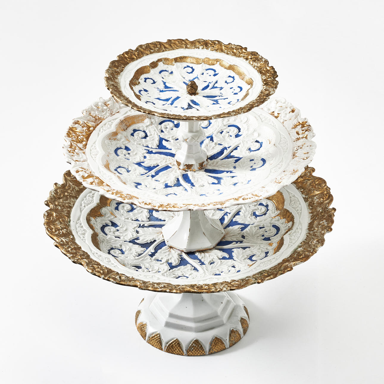 MEISSEN (establishment. 1710), table set/easel on foot, porcelain 