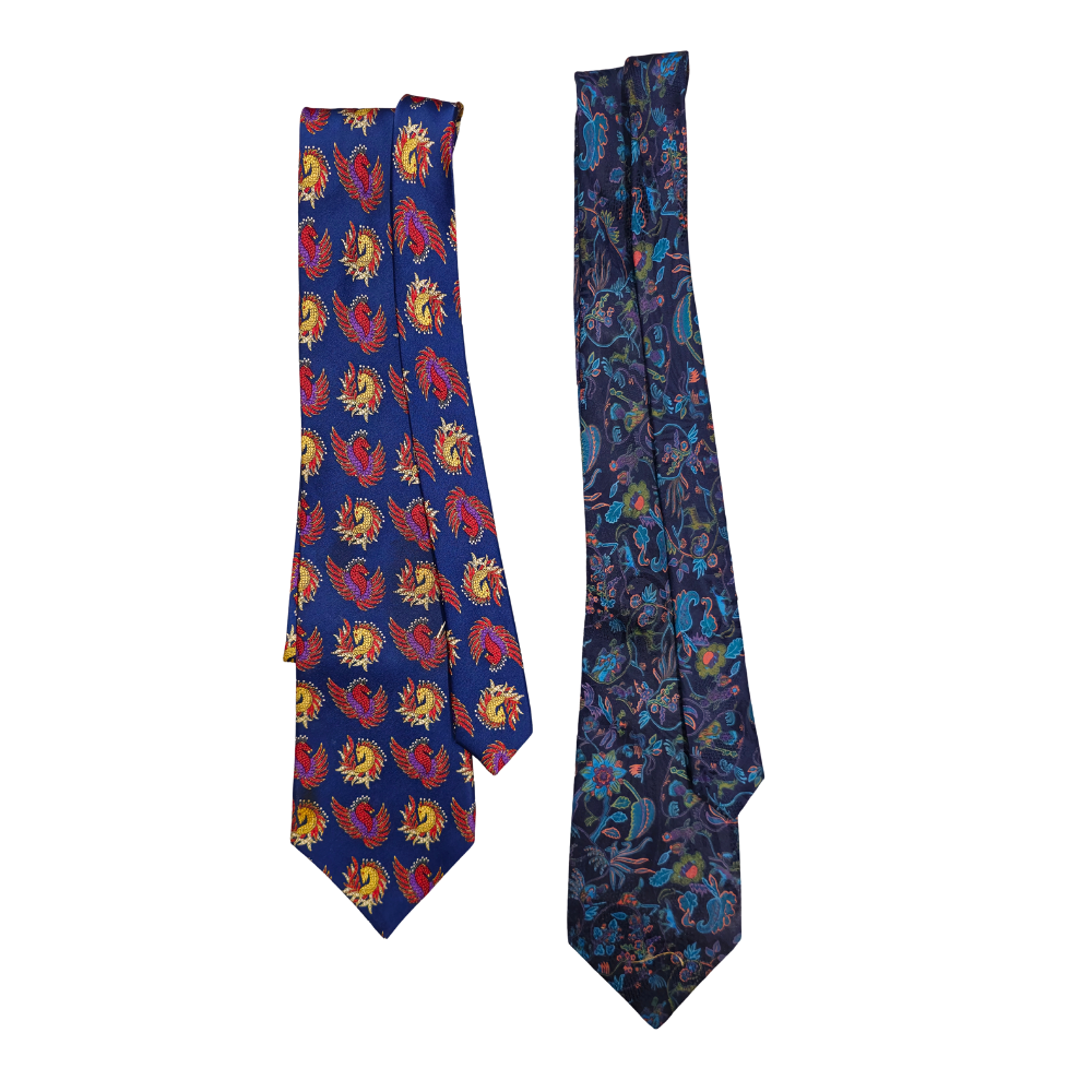 RICHEL ROYAL. TWO SILK TIES.