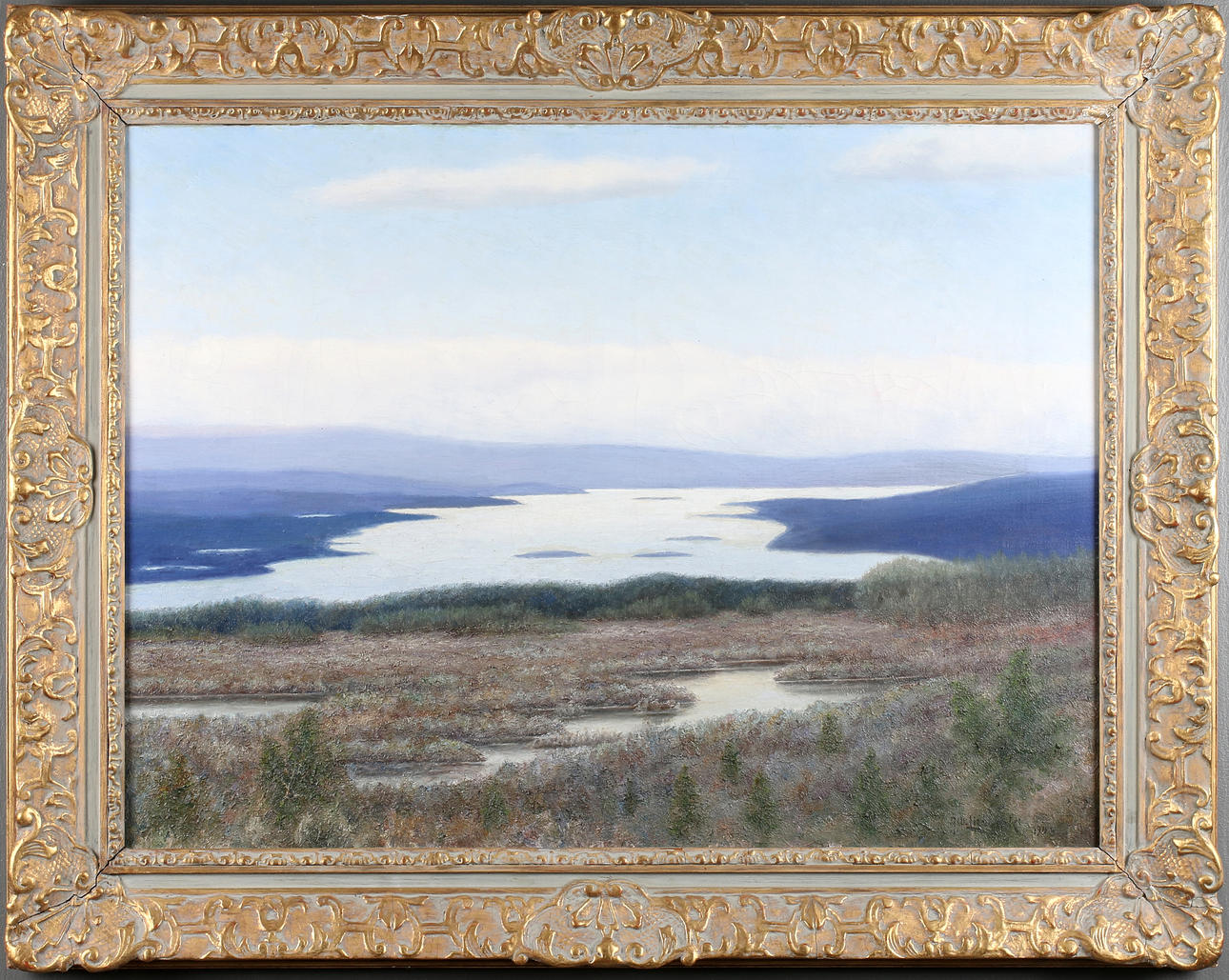 ALBERT LIEDBECK. "Hemavan", olja på duk, signerad och daterad 1948.