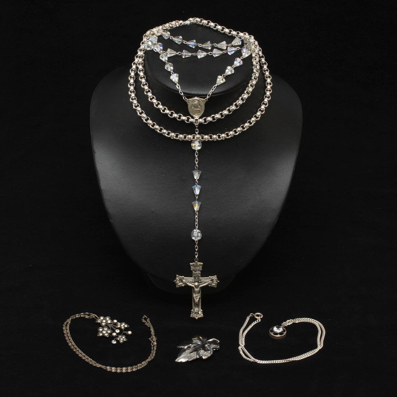 SMYCKEN, 5 delar, silver, 1900-tal.