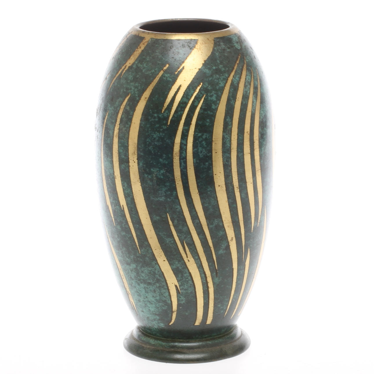 VAS, metall, "Ikora", WMF, Art Deco, 1900-talets första hälft.