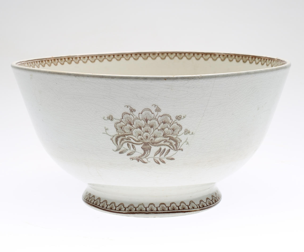 BÅLSKÅL, porslin, "Bruno", Gustavsberg, omrking 1900.