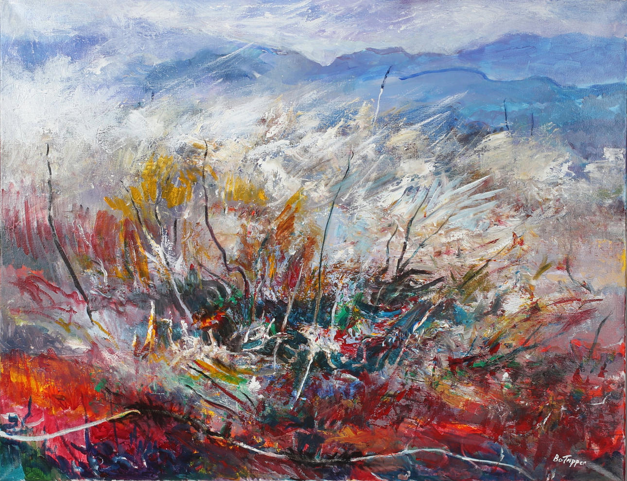 BO TAPPER. Autumn, oil on canvas, signed. Art - Paintings - Auctionet