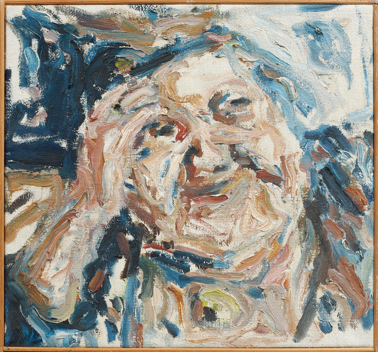 ÅKE NILSSON. Porträtt, olja på duk.