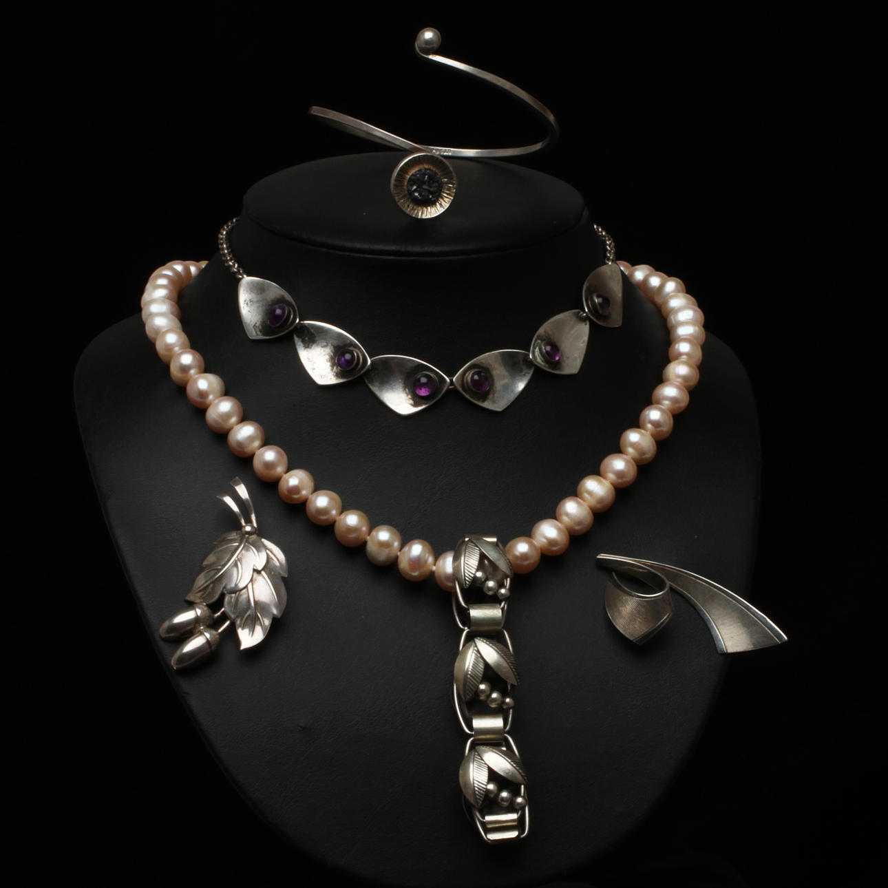 SMYCKEN, 6 delar, mestadels silver, 1900/2000-tal.