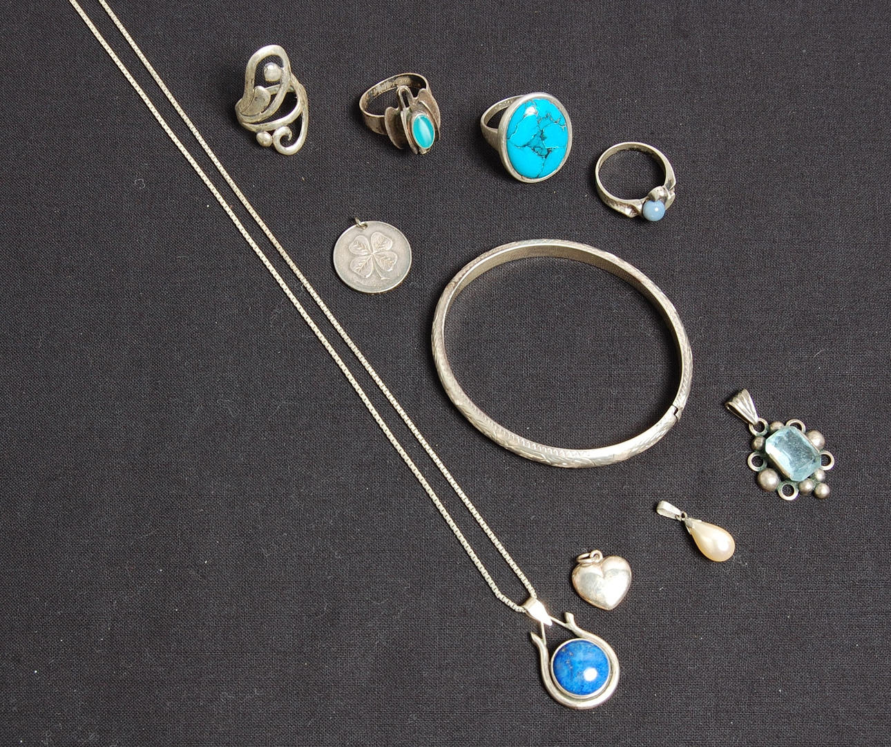 SMYCKE, silver, 10 delar.